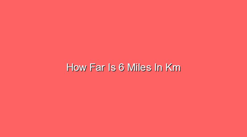 3.9 miles to km