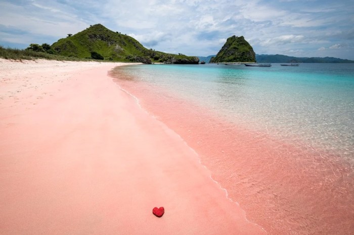 Pink sand navagio beach