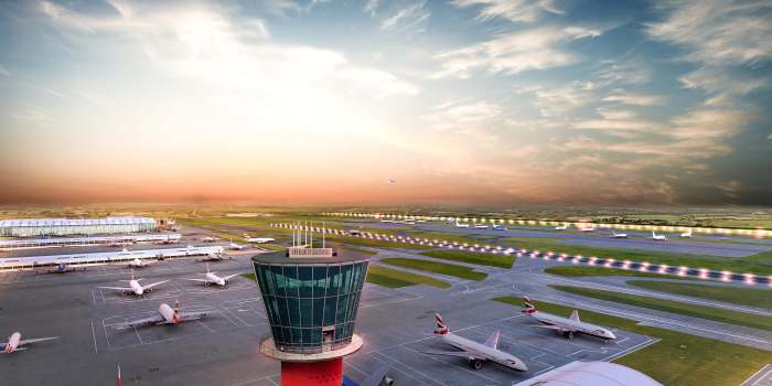 Heathrow hotel runway view