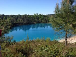 Blue lake france