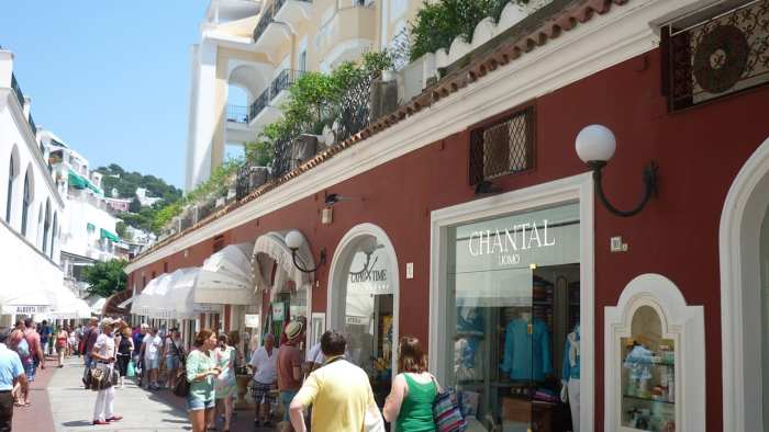 Shopping in capri island