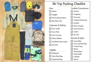Ski packing list female