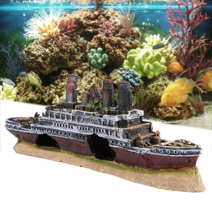 Fish tank shipwreck