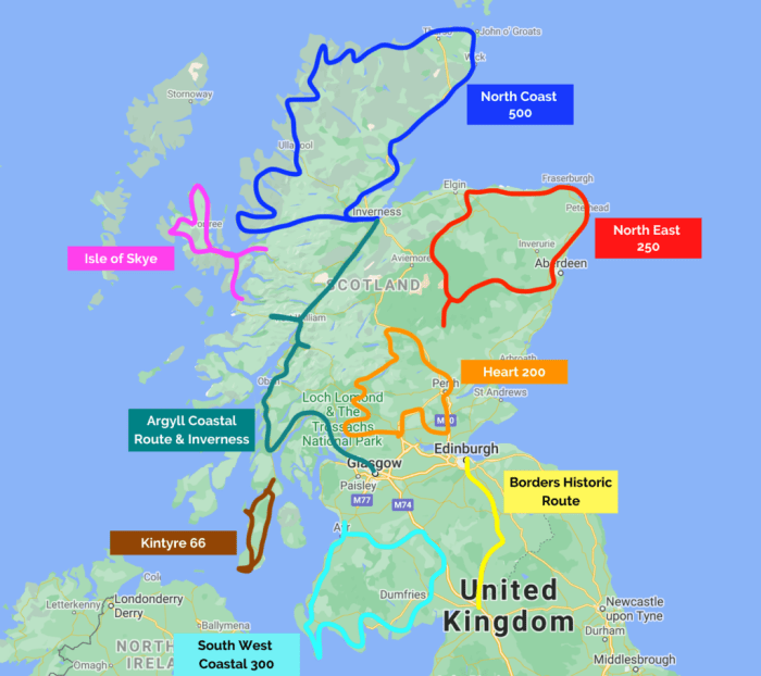 London to scotland by car
